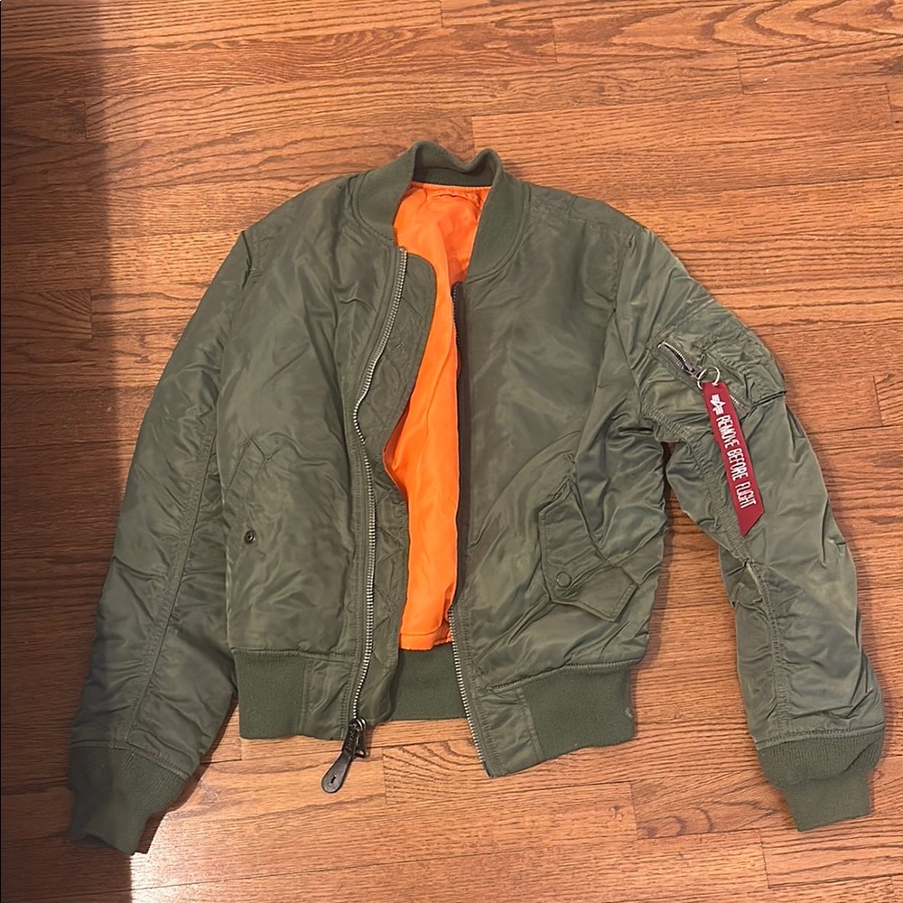 Alpha Industries Men's Green Bomber Jacket
